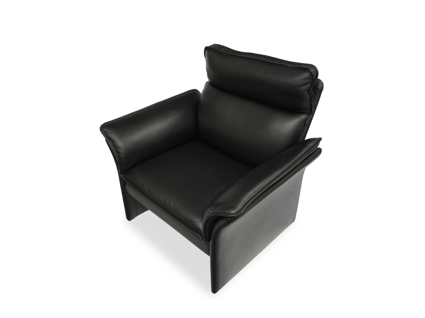 DREIPUNKT Scala | Sessel Leder Schwarz | Klassiker Lounge Design Chair