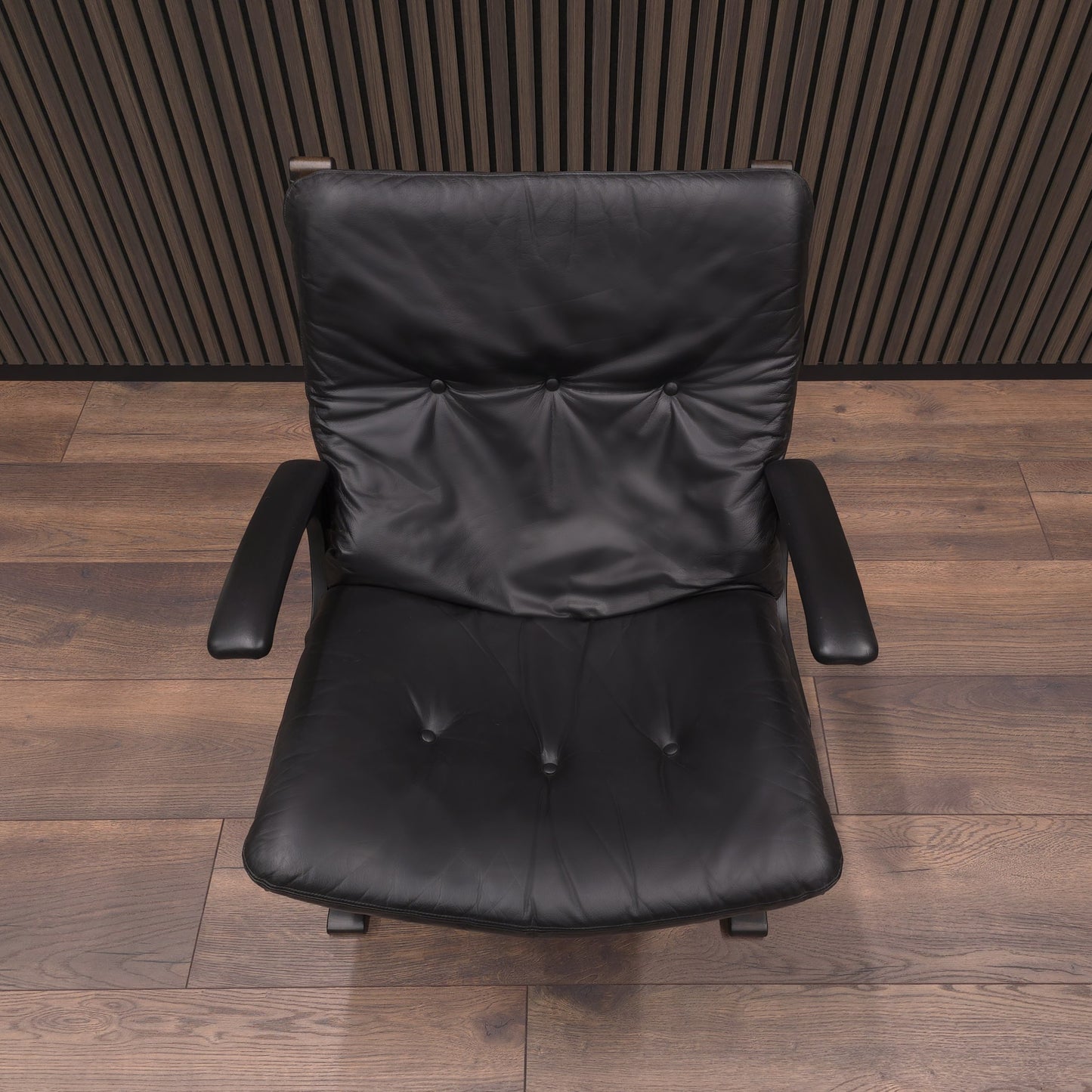 Rybo Rykken KENGU | Sessel & Hocker | 60er Palisander Vintage Leder Lounge Chair