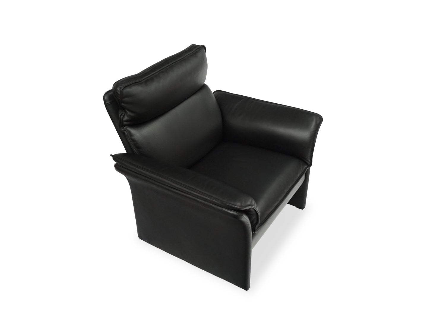 DREIPUNKT Scala | Sessel Leder Schwarz | Klassiker Lounge Design Chair